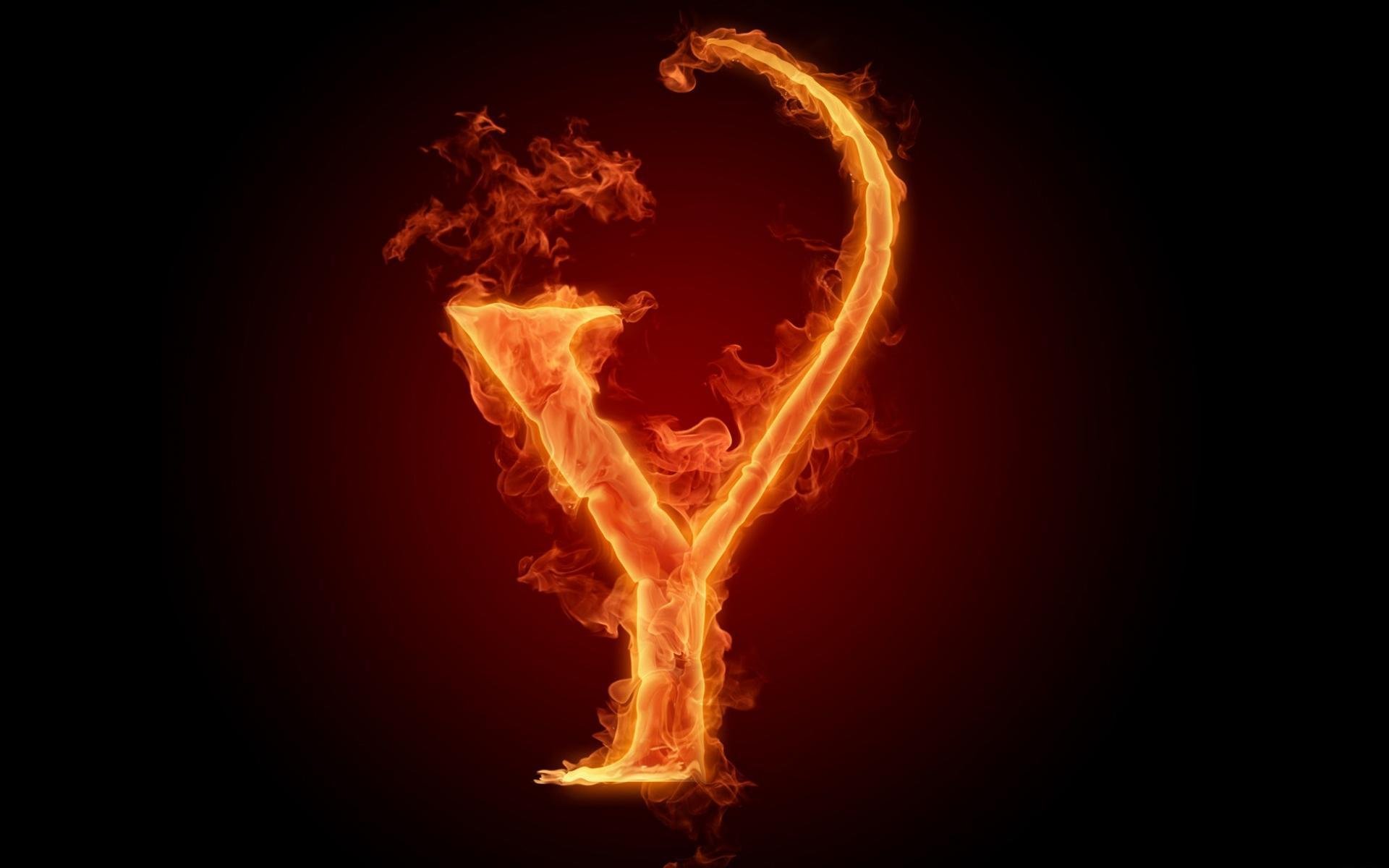 y letter fire alphabet fiery flame