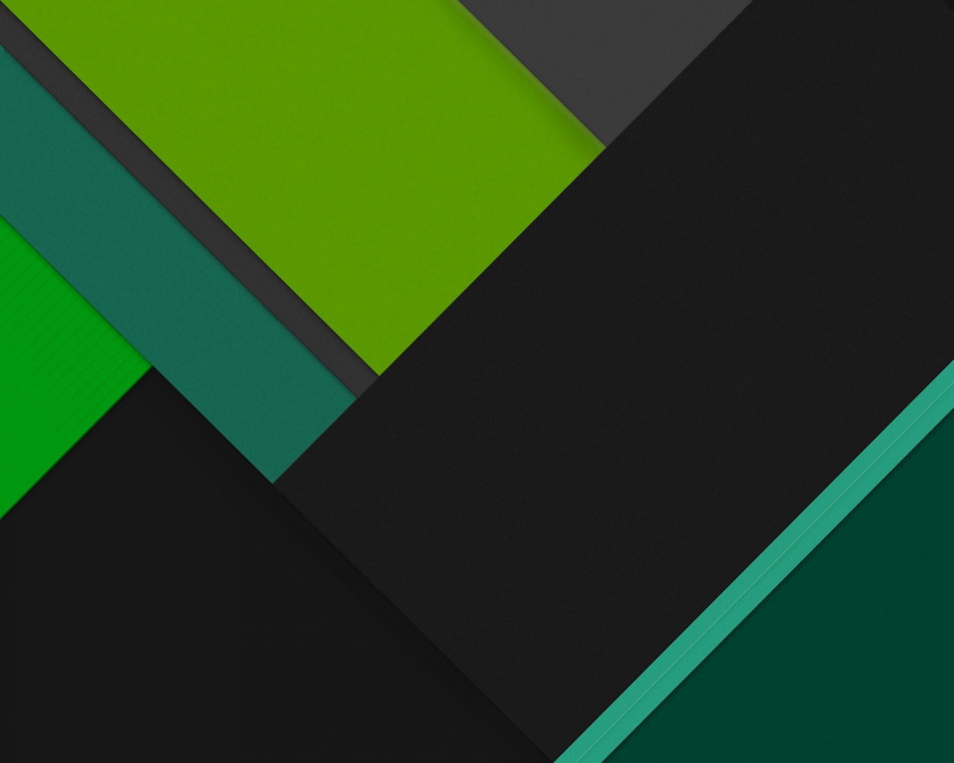 android lignes abstraction vert noir