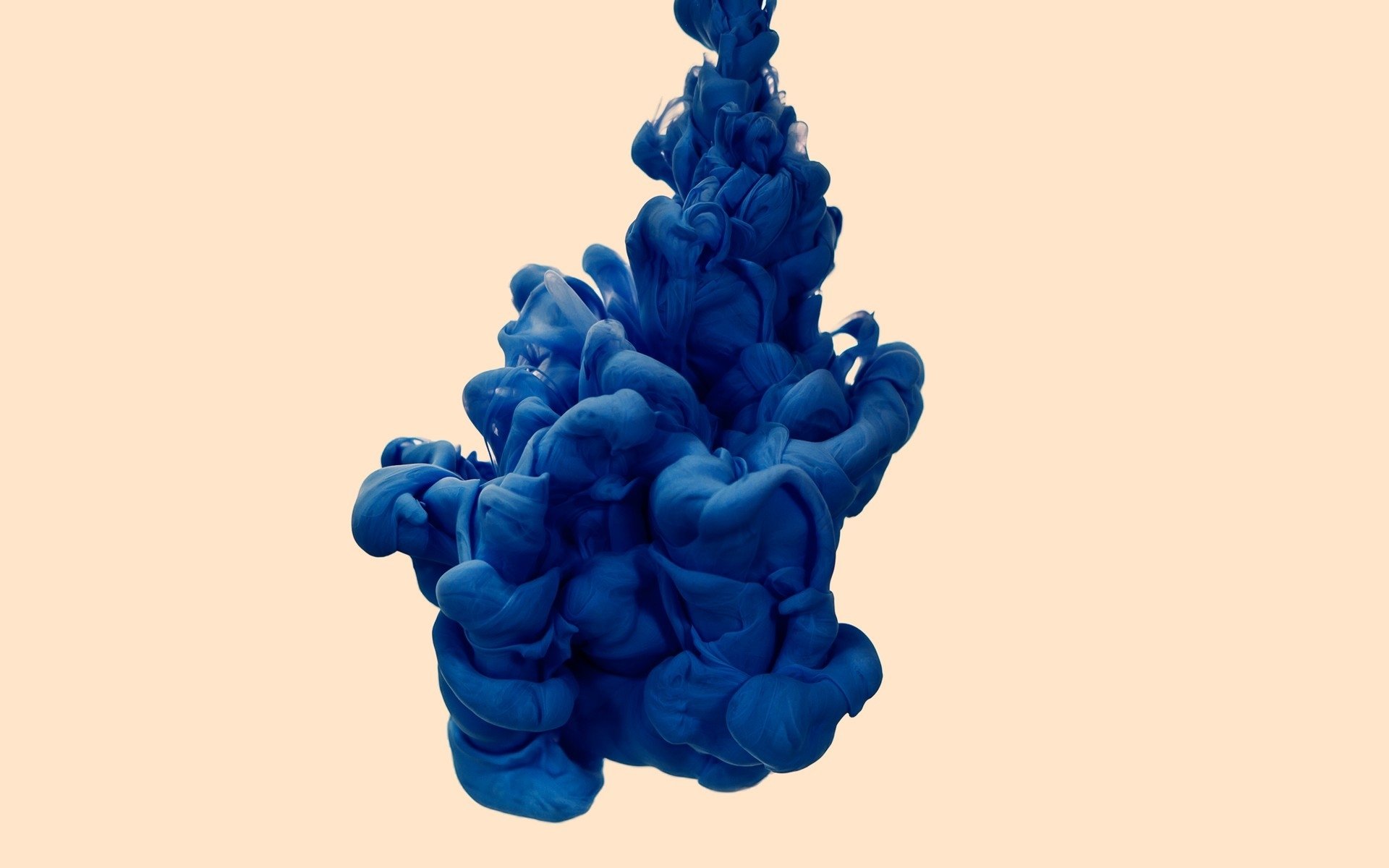 blue paint blob blue clot smoke hd