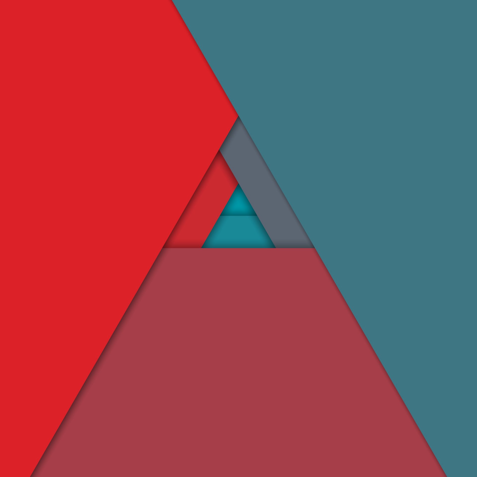 android 5.0 lollipop materiale design linee astrazione triangoli rosso