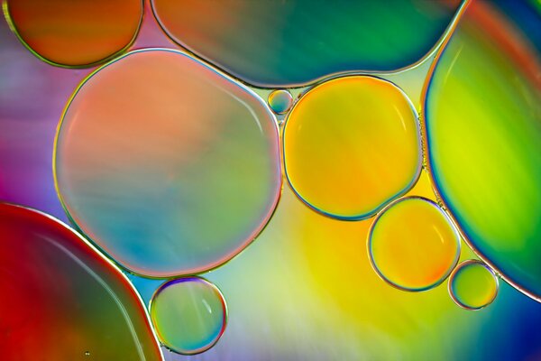 Beautiful air bubbles in the water