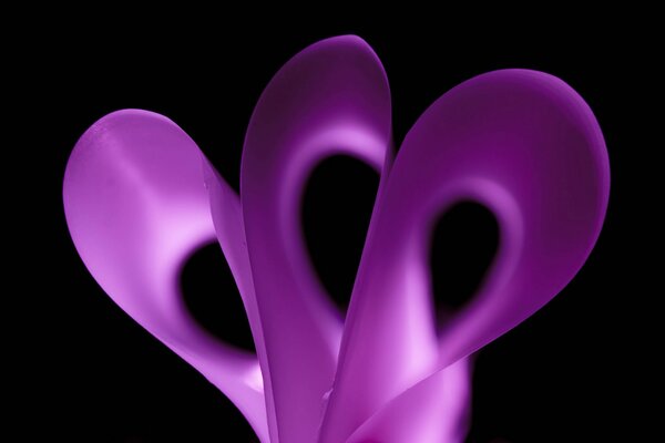 Violette Blatt Papier biegen