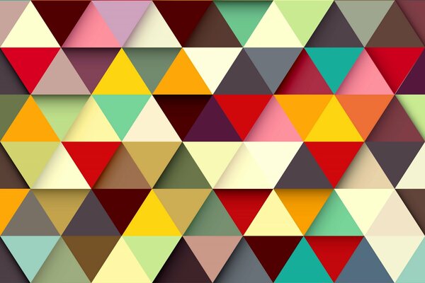 Colorful abstraction, lots of triangles