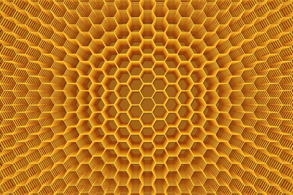 Nido de abeja vacío amarillo de la computadora