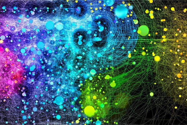 Lignes et traits dans différentes couleurs