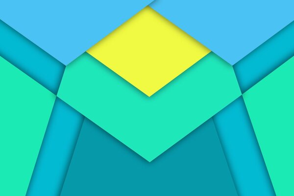 Rayures bleu-jaune pour la conception sur Android 5