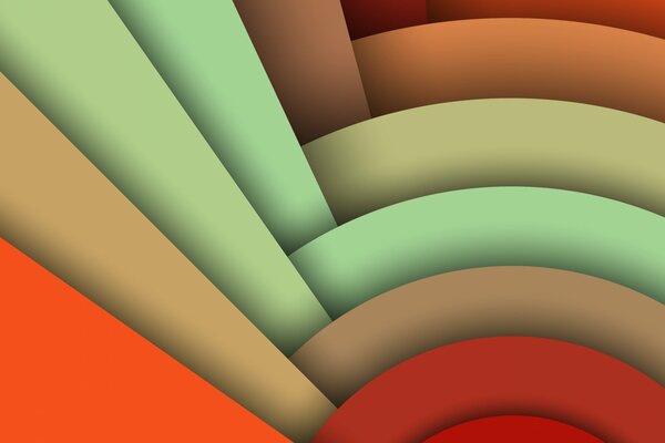 Multi-colored lines and stripes, circles and semicircle for android