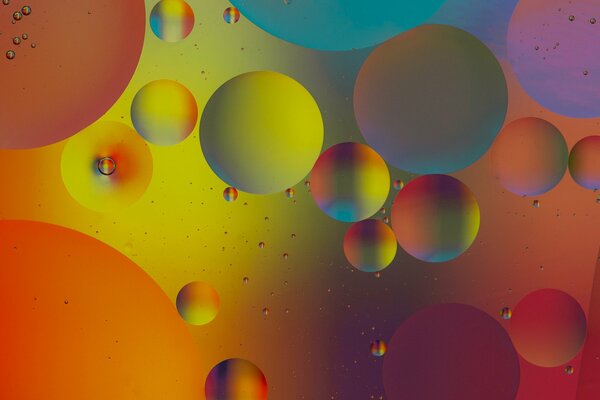 Balloons. Colored water