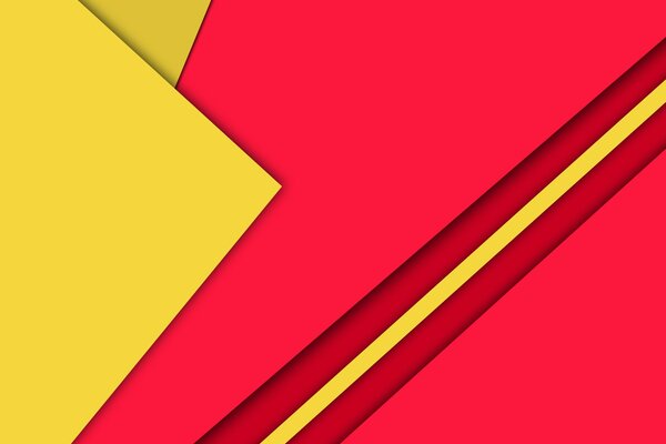 Laconic design in red and yellow