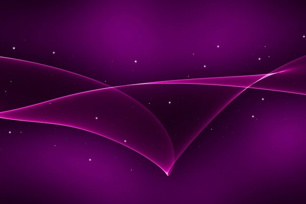 Фиолетовые линии лучи и звёзды