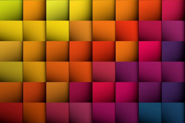 Цветные квадраты разных оттенков