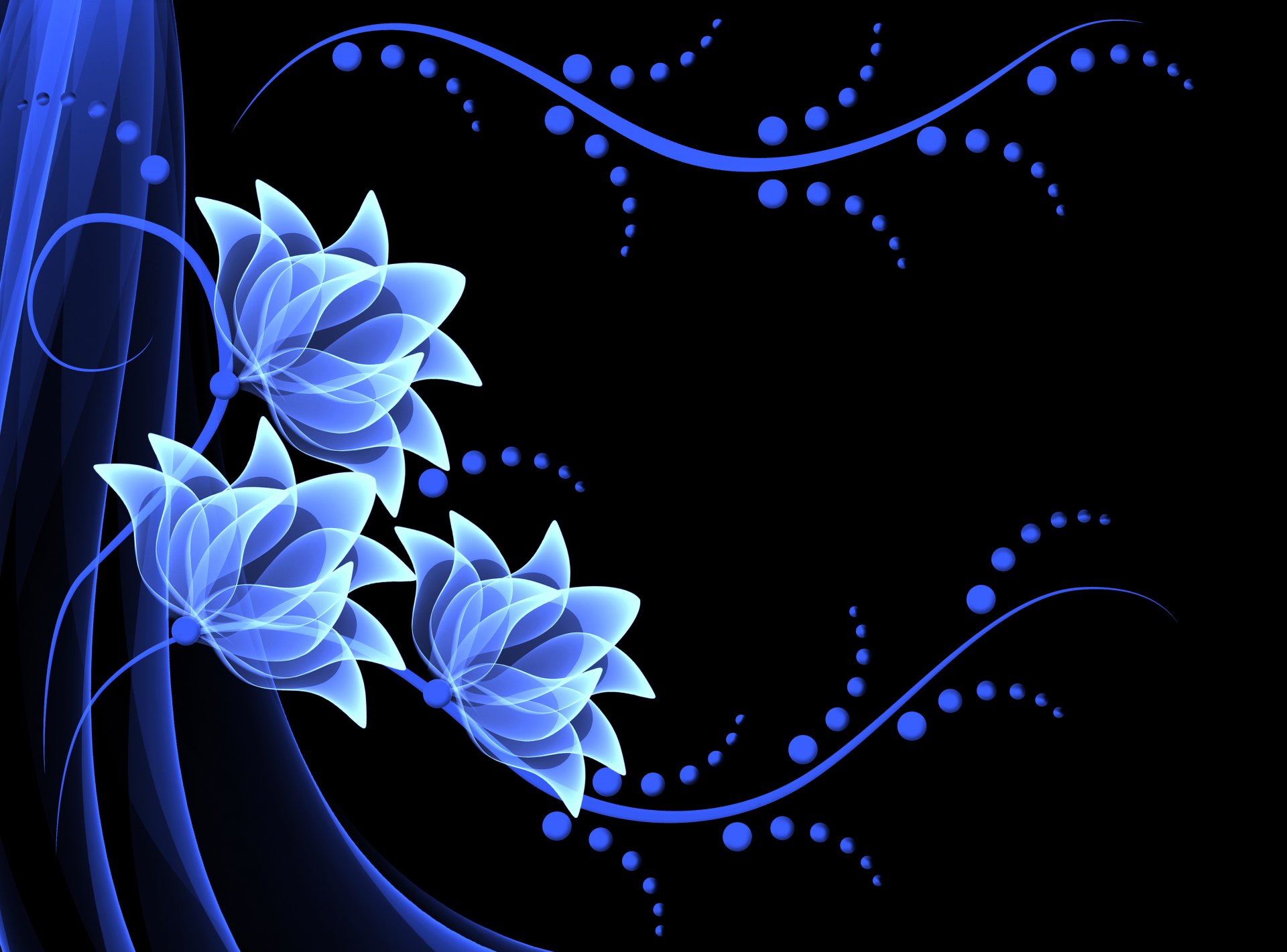 neon flowers vector background flower