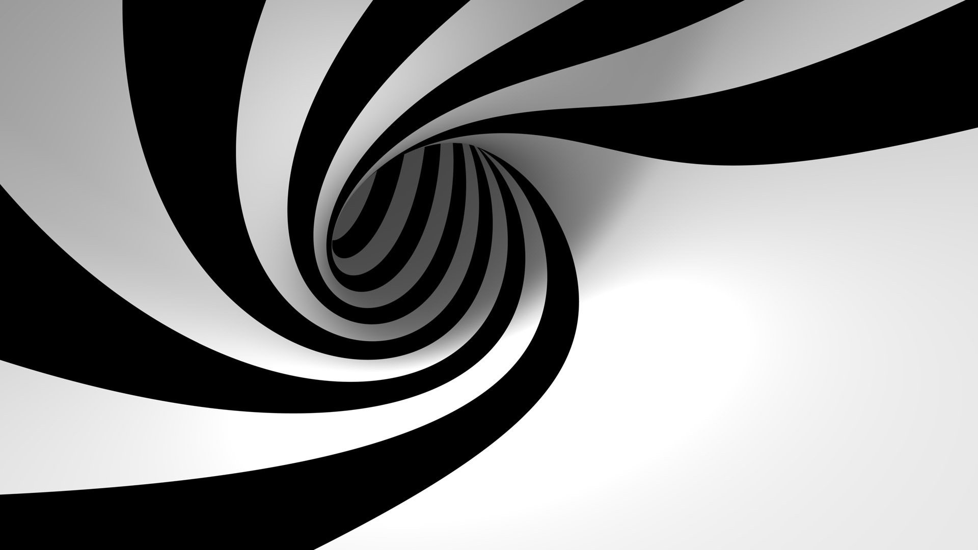 white trippy black swirls abstract