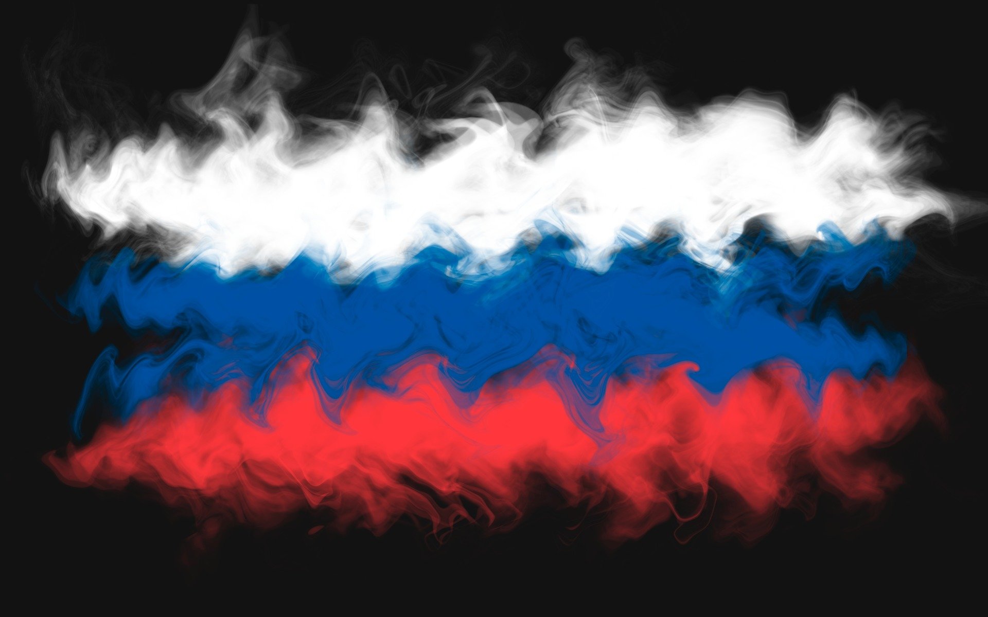 russland flagge rauch tricolor abstraktion