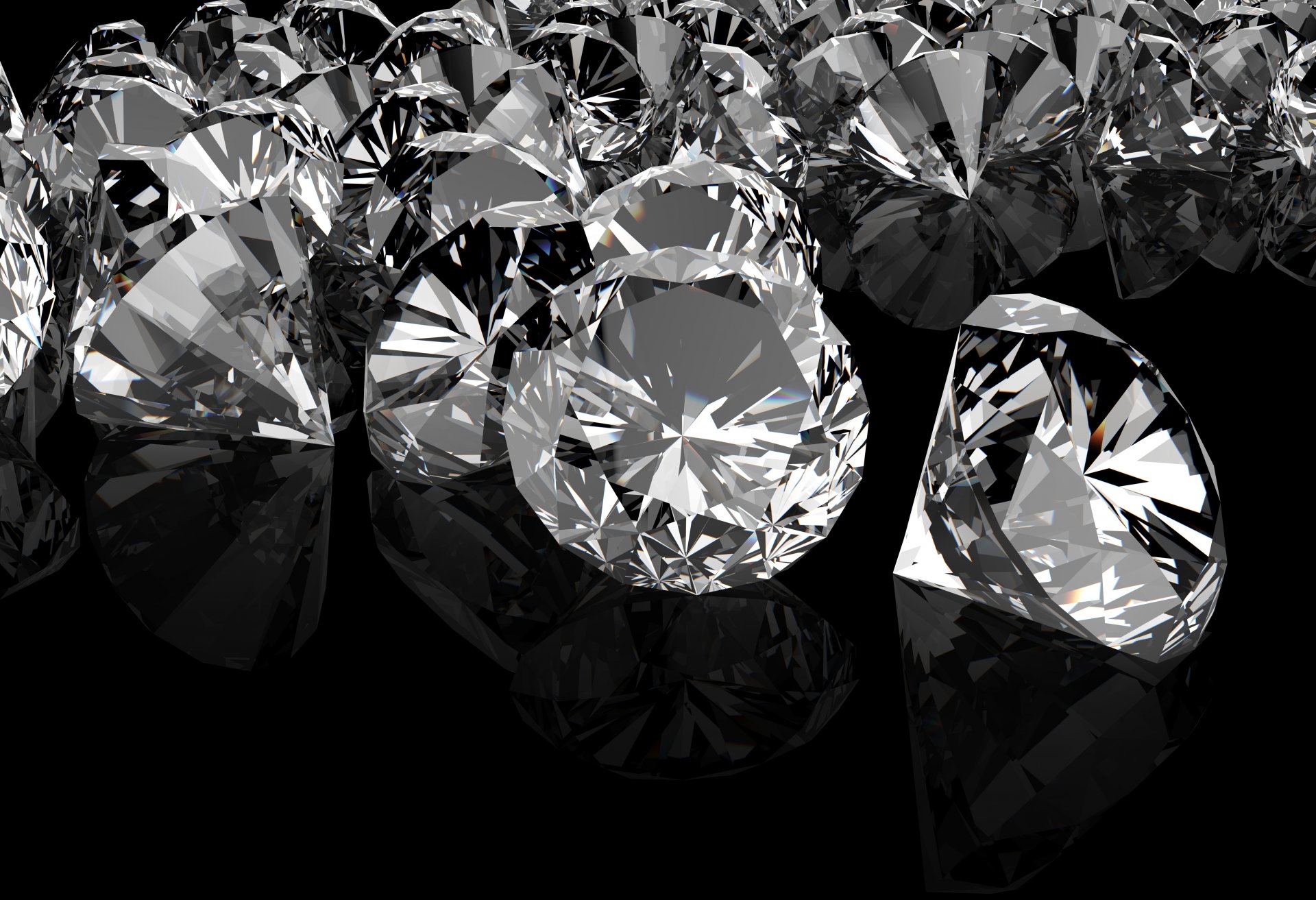 diamants cailloux fond sombre