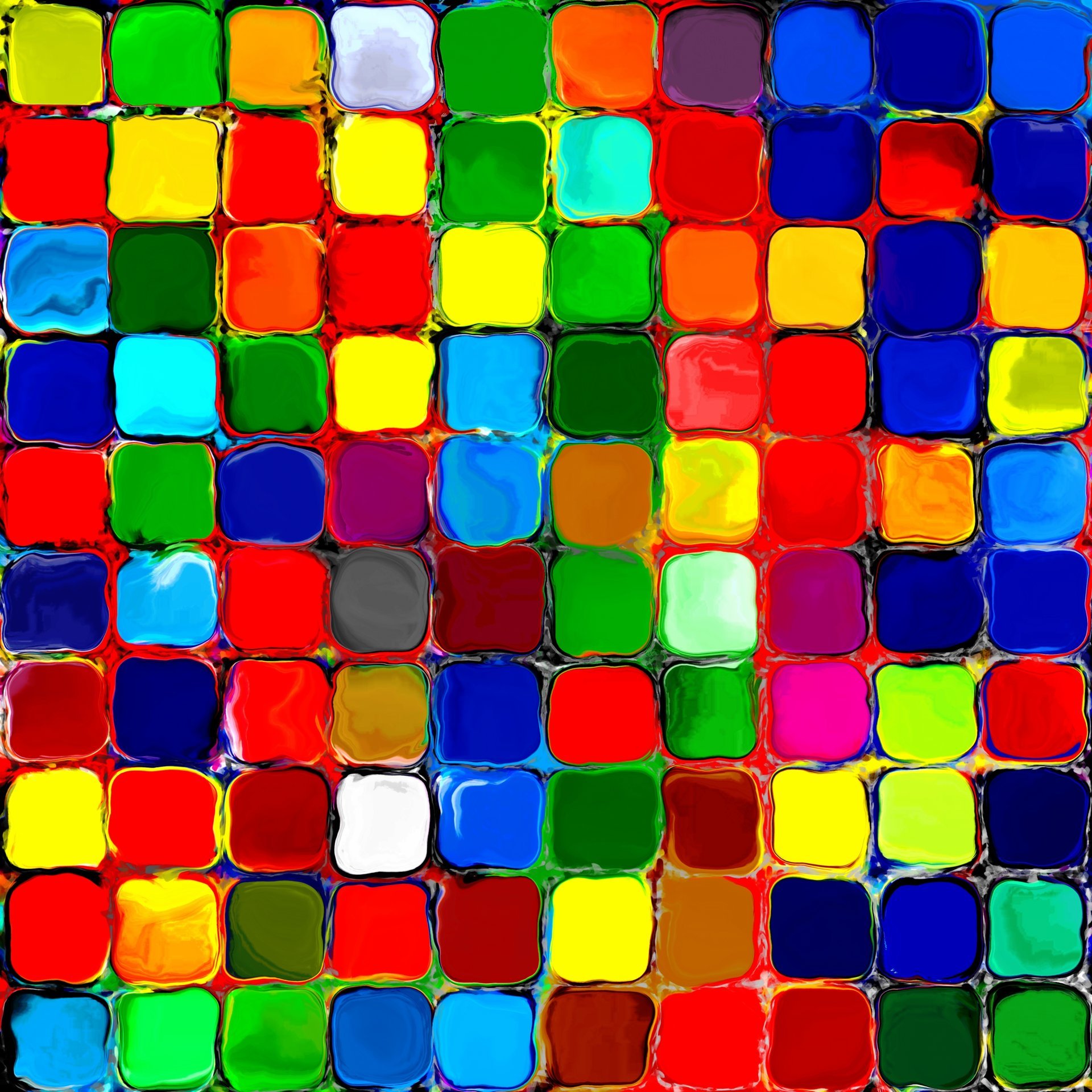 arcobaleno colorato piastrelle mosaico pittura modello colori ad acqua arcobaleno piastrelle disegno acquerello