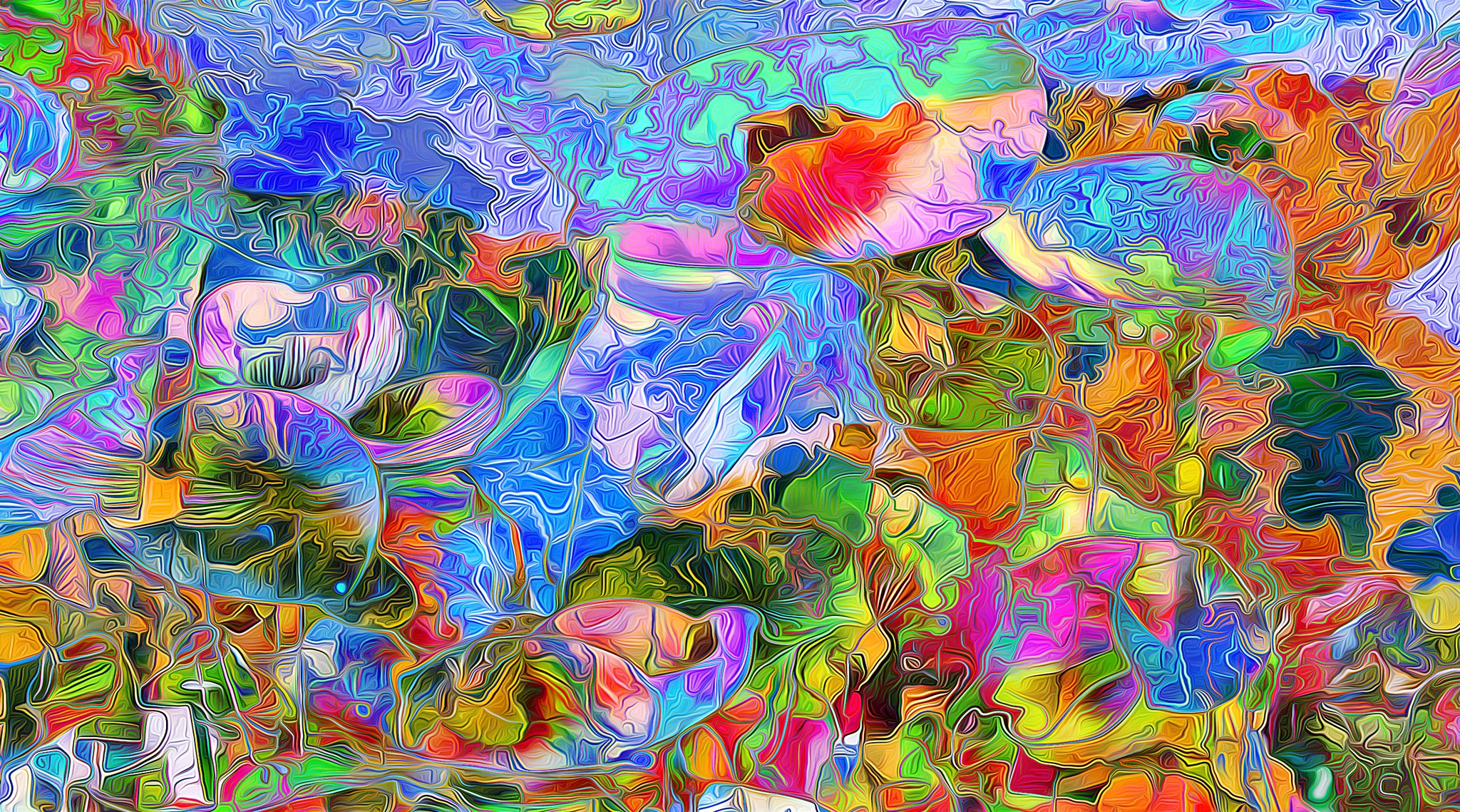 fleurs abstraction champ