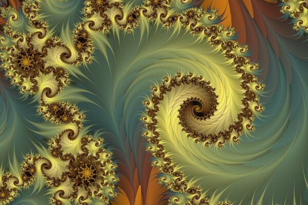 Un modèle fractal inhabituel envoûtant