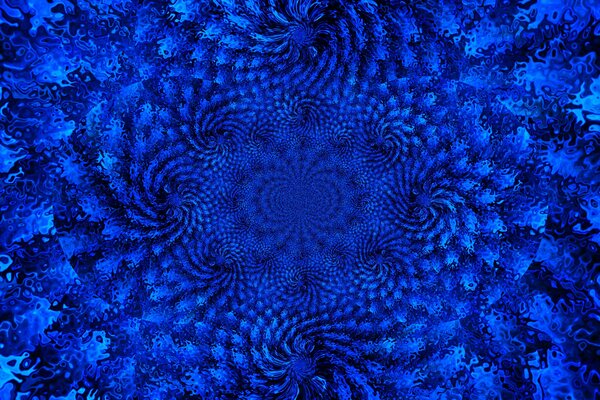 Sobre un fondo azul, salpicaduras de agua similares a patrones