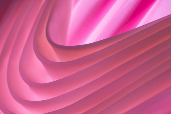 Layers of pink voluminous folds