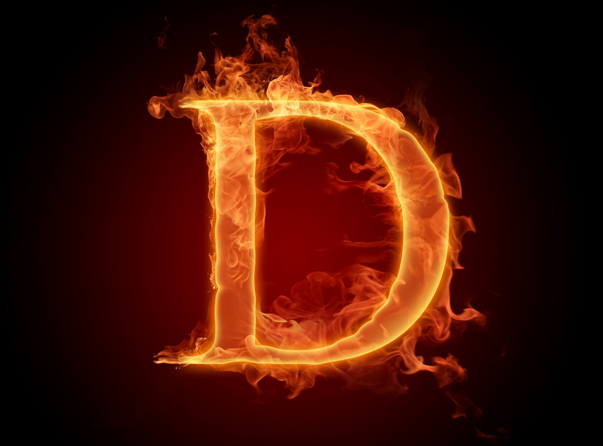 lettera lettera carta da parati fuoco fiamma d