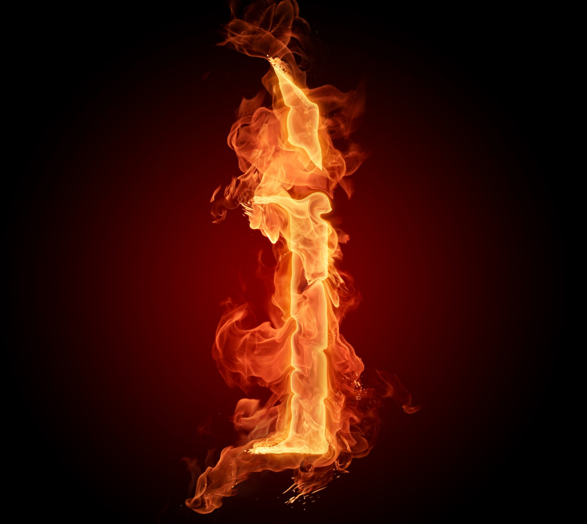 lettre lettre papier peint feu flamme je