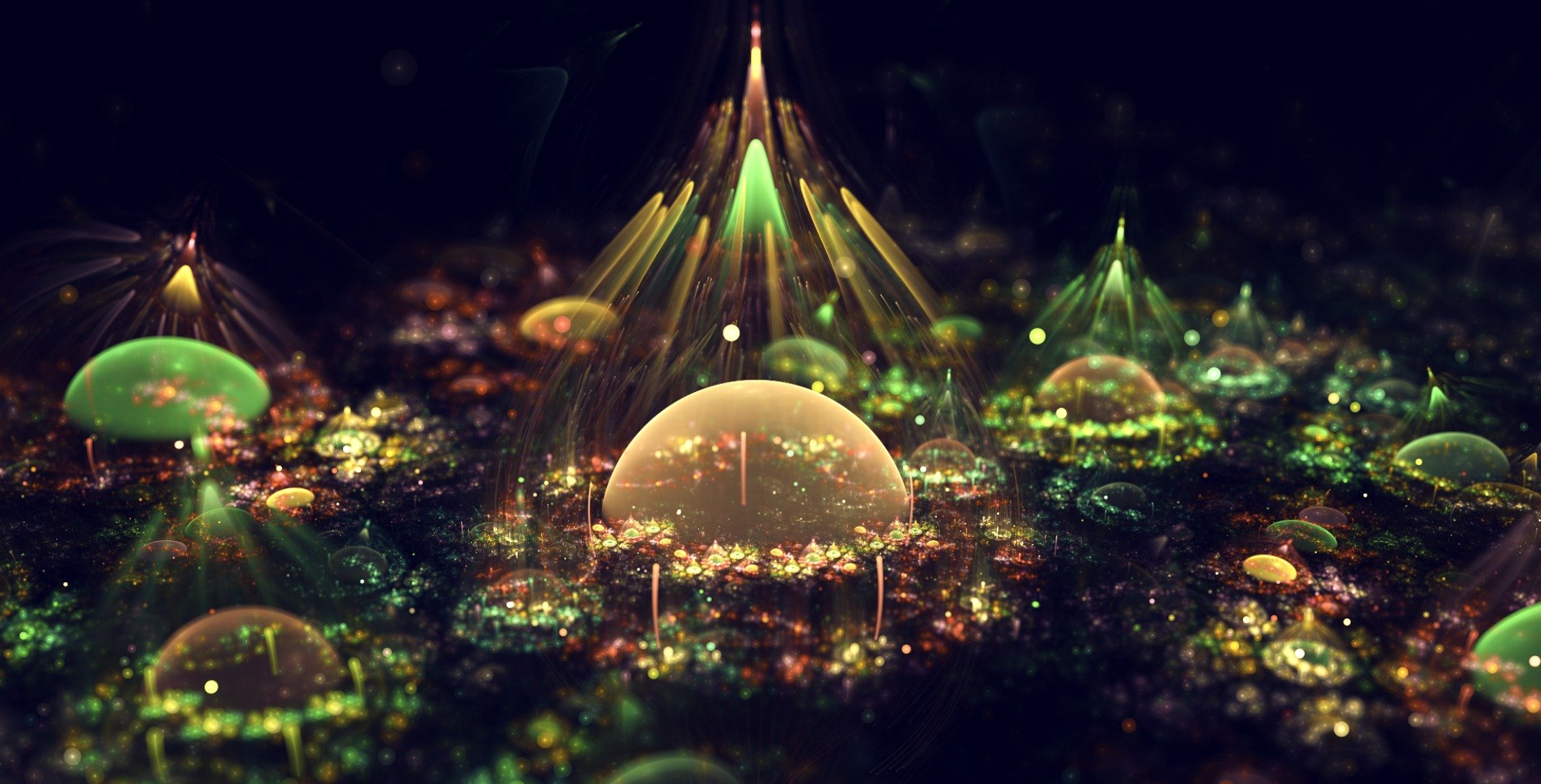 fractal graphics art composition bubbles bursts colors the artist silvia cordedda