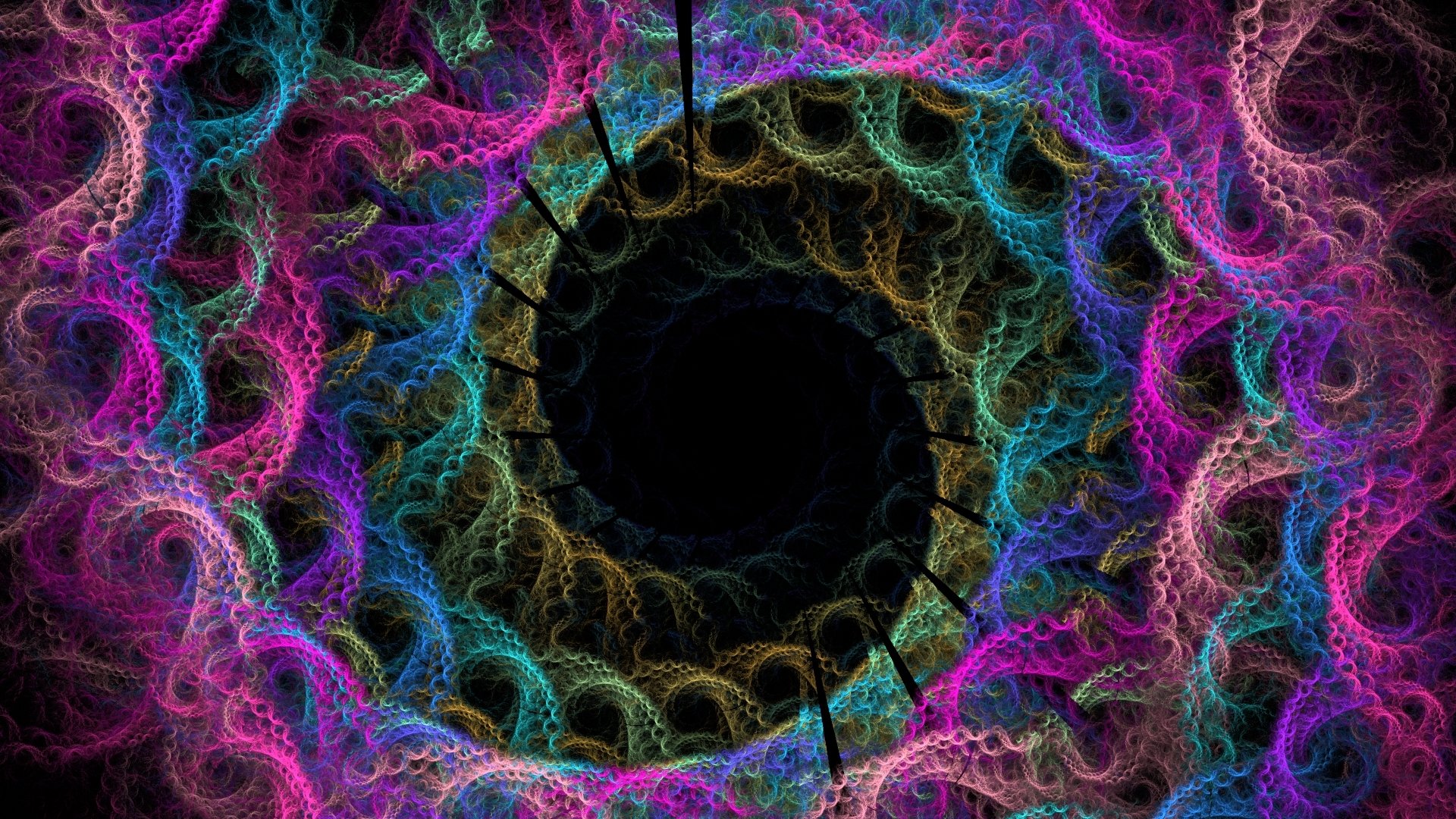 maglia pizzo colore luminoso fori spirale