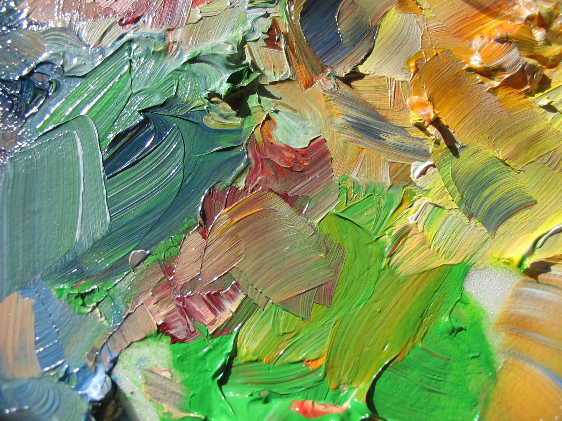 lienzo pintura pinceladas abstracción