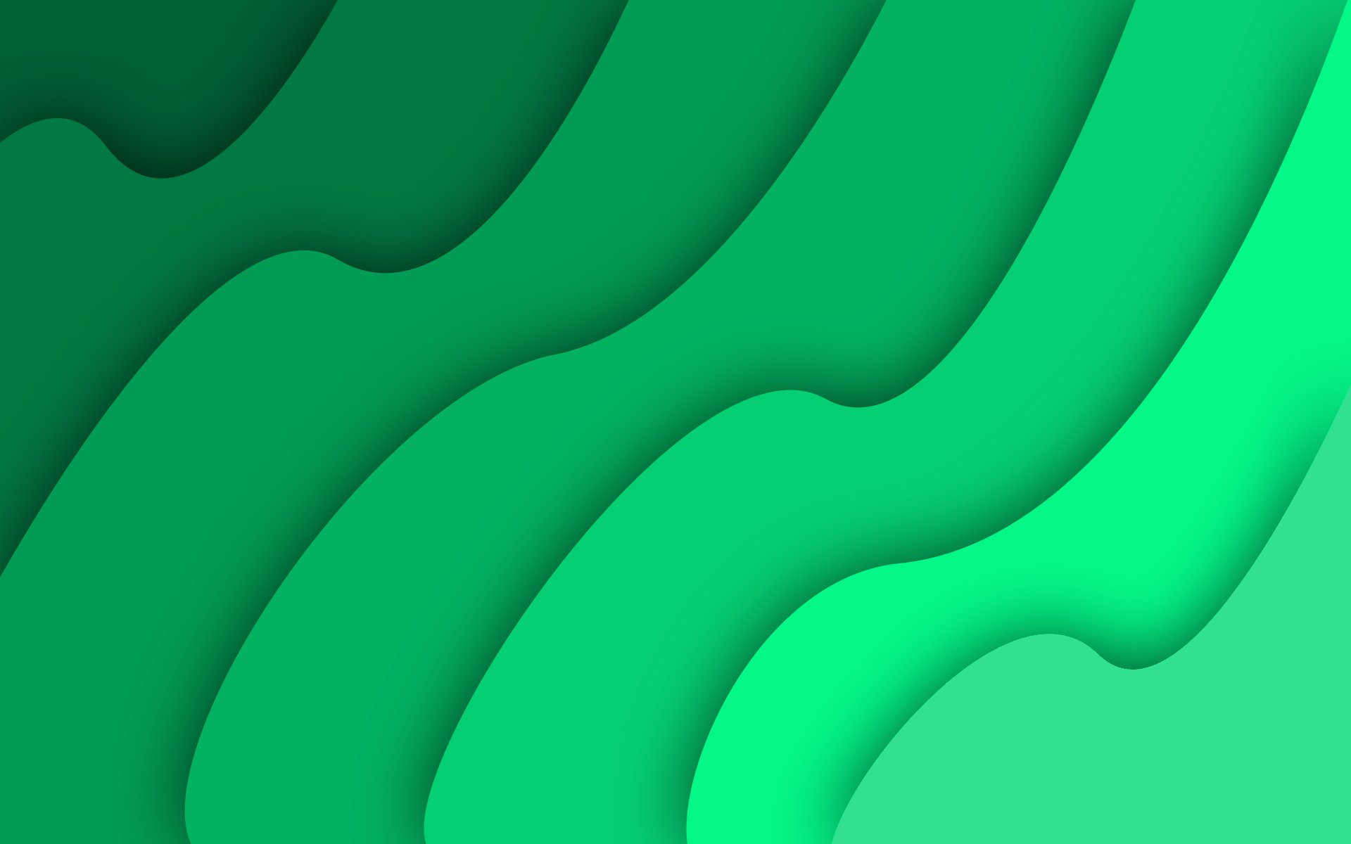 verde astratto semplice onda