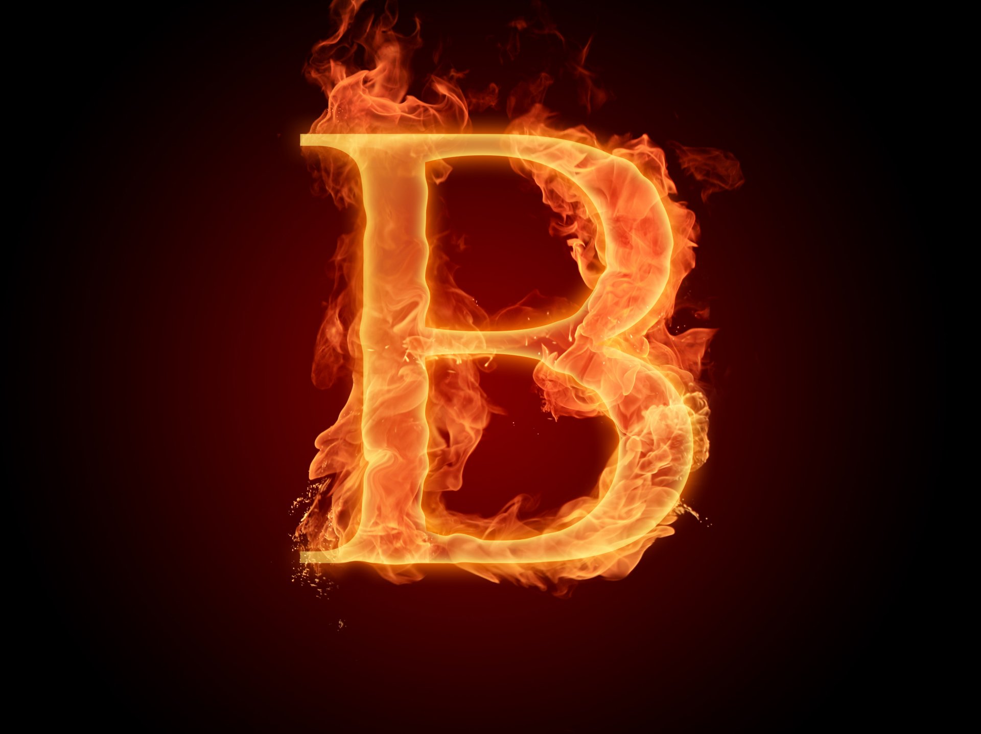 b lettera fiamma lettera fuoco alfabeto