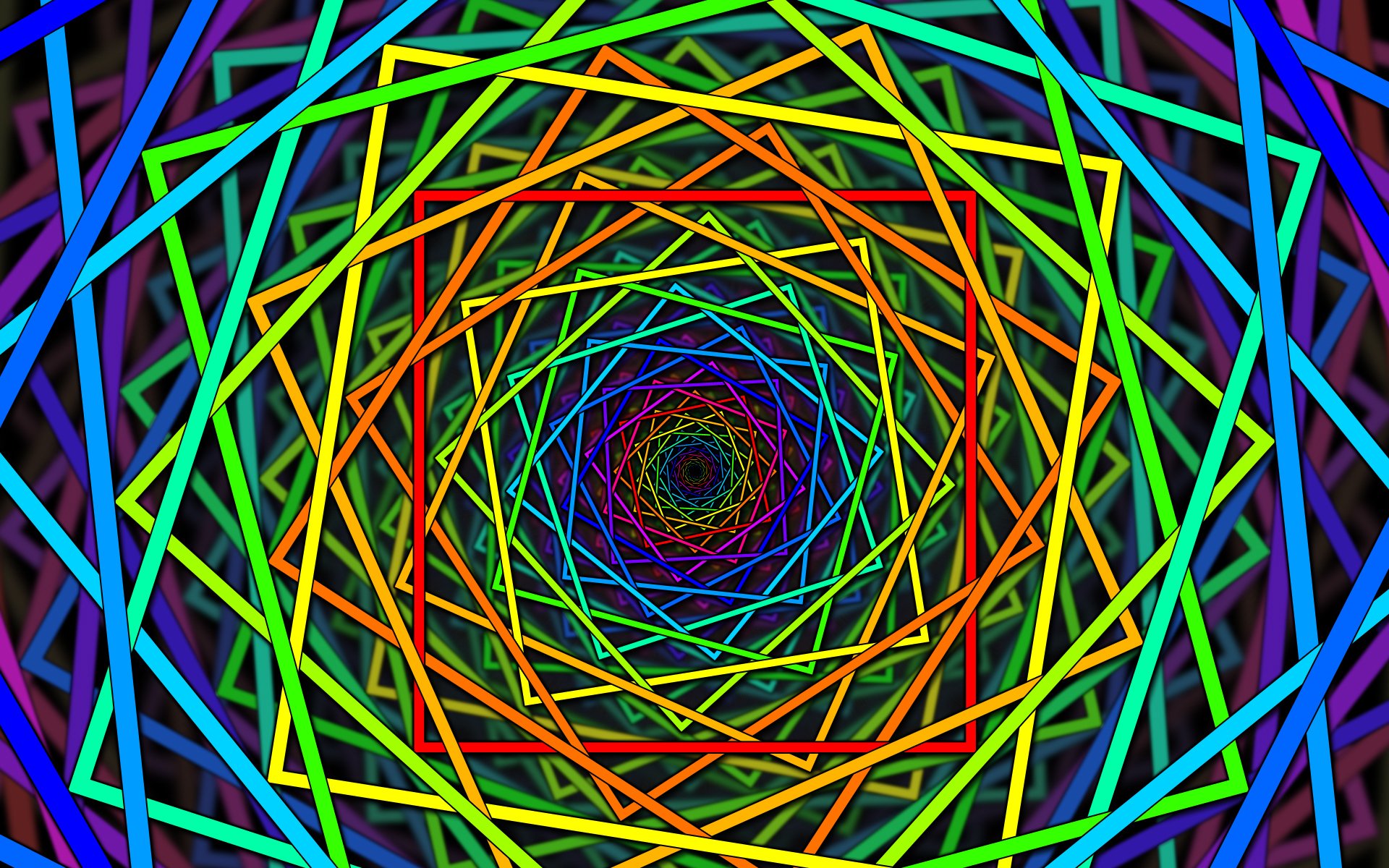 cuadrado color espiral línea cara dimensiones