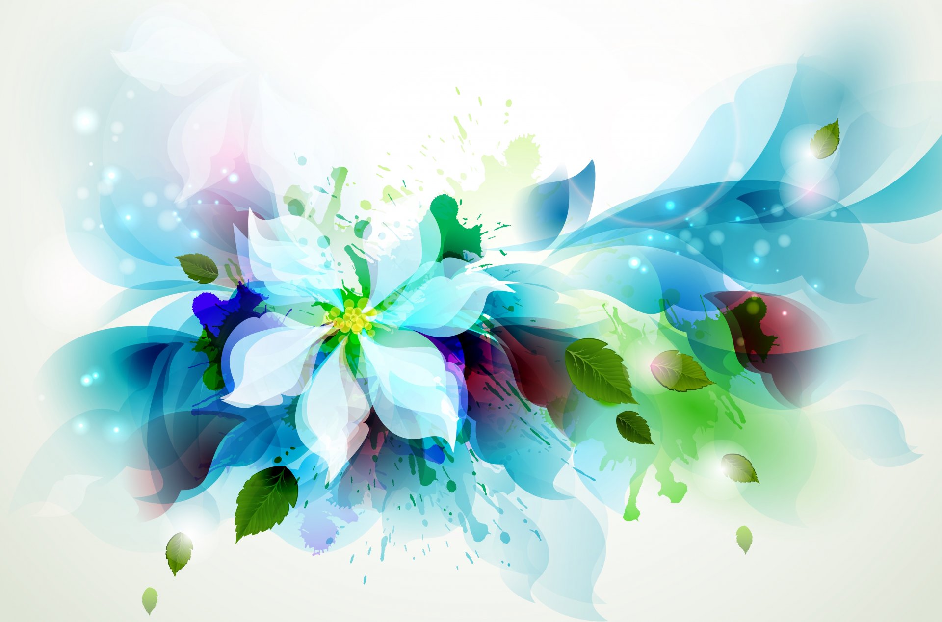 blume blätter spritzer blütenblätter