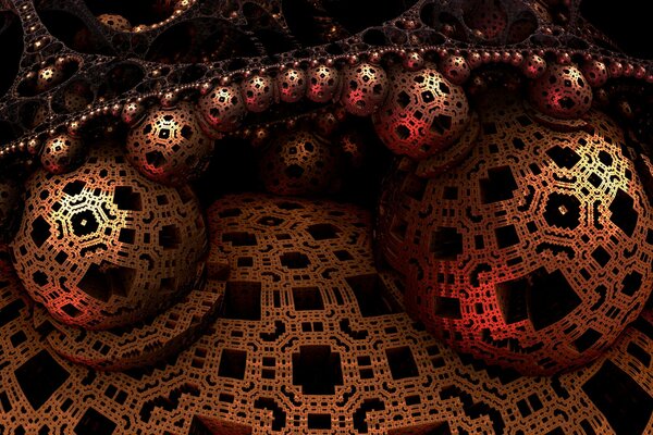 Incomprehensible abstraction in dark colors