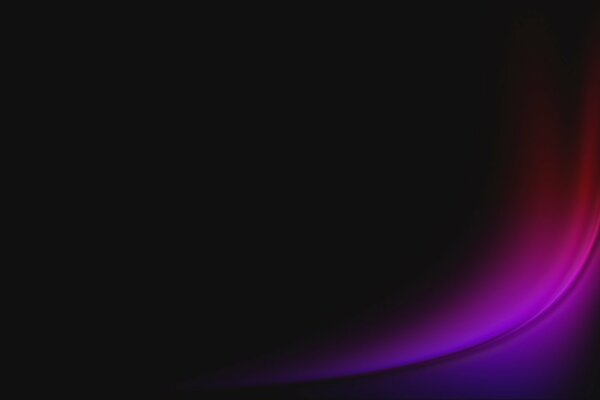 Bright pink neon beam on black background