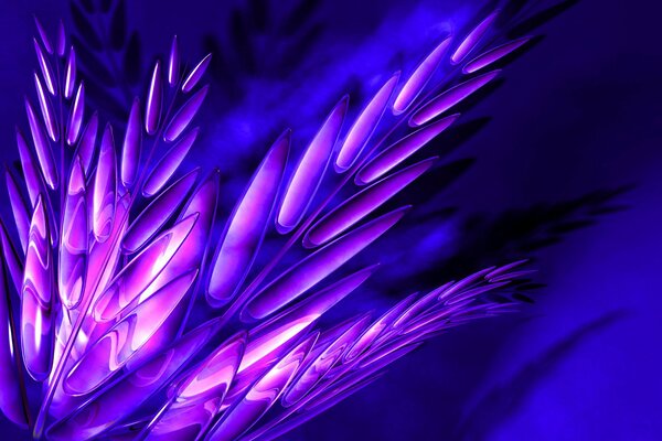Luce viola sotto forma di spighe