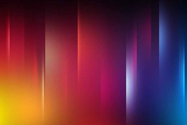 Yellow, red, blue lines with shifting shades