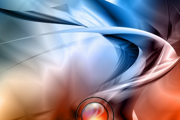 Abstrakt rot und blau