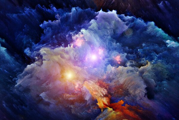 Belle peinture luminosité fumée