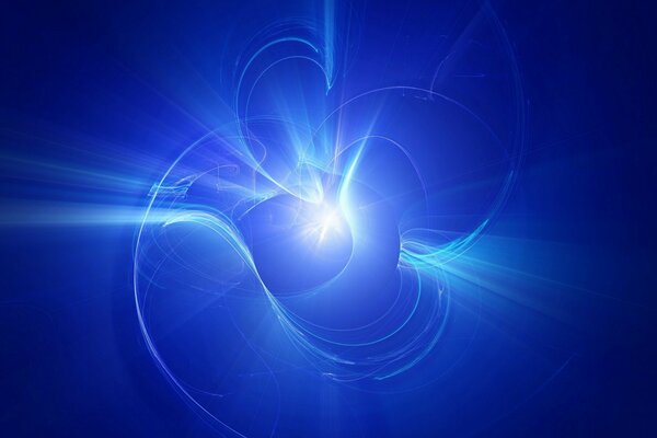 Curved lines on a purple background