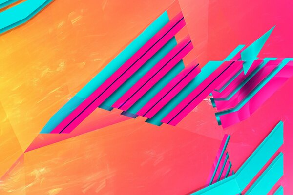 Astrazione geometrica a contrasto di colore