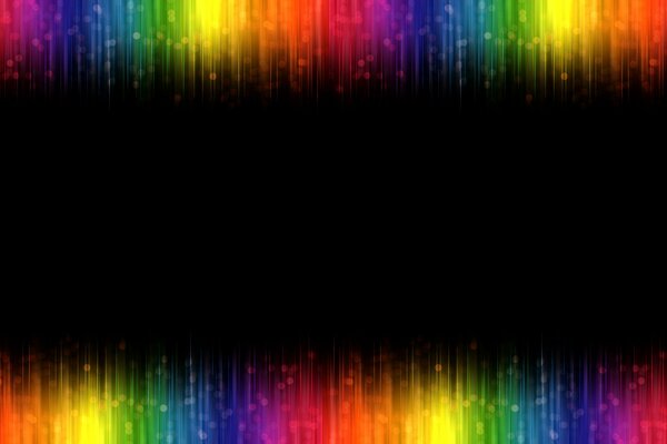 Fondo de arco iris abstracto con negro en el medio