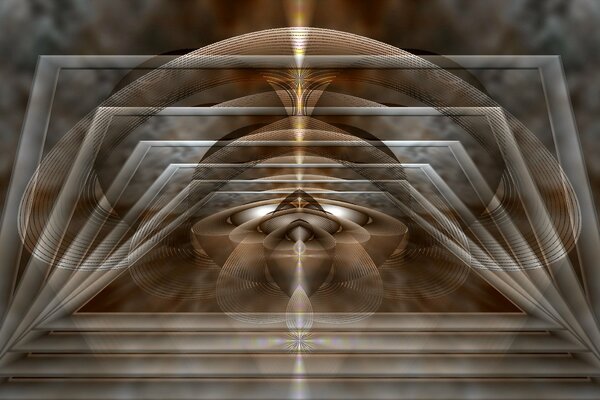 Abstraction colorée de forme inhabituelle