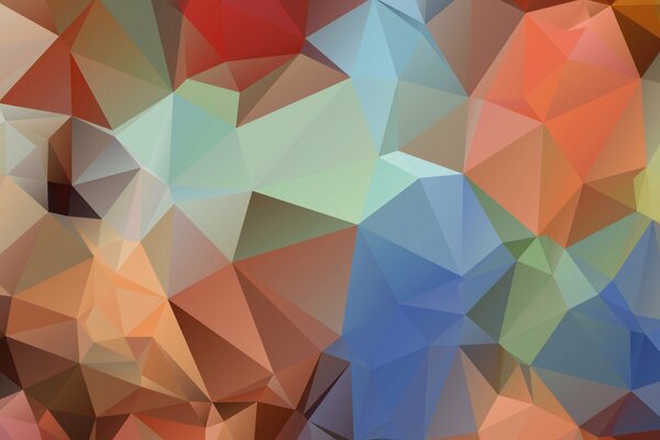 Geometria. Rilievo 3D multicolore angolare