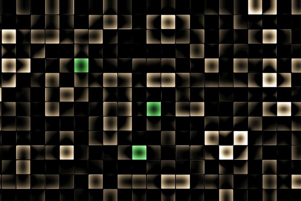 Pixel eines Quadrats aus Blumen