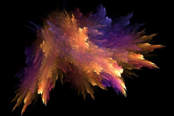 Federwolke in nebliger Farbe