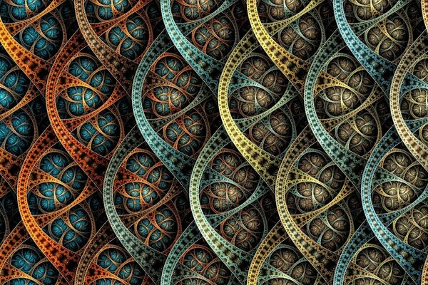 Patterns and curves similar to scales
