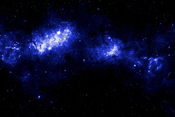 Lila Himmel ist eine schöne Galaxie