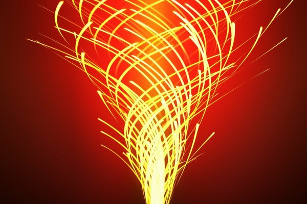 Candle flame spiraling upwards