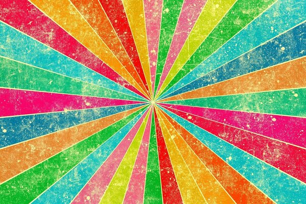 Rayas radiantes multicolores